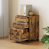 Mobile Filing Cabinet, File Cabinet with 3 Drawers Lockable Documents Storage