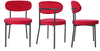 2 Velvet Dining Chairs Velvet Seat Chairs Plush velvet seat and backrest