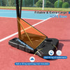 5.6-10 Ft Adjustable Basketball Goal System w/ 44 Inch Shatterproof Backboard