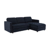 Dusk Sloane Midnight Dark Navy Velvet Right Hand Storage Chaise Sofa RRP £1674