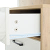 Hallway Entryway Storage Unit with Mirror, Drawer, Flip-Down Doors & Shoe Bench