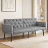 Double Fabric Sofa Single Bed Sleeper Couch Sofabed Settee Recliner Beds Pleqkkn