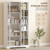 172 cm Tall Kitchen Cupboard, Pantry Storage Cabinet, White