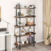 Industric 5 Tiers Book Shelf Bookcase Storage Cabinet Display Dining Living Room