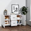 Modern Wooden Sideboard Storage Cabinet Unit With 2 Doors & 2 Drawers Wood Units
