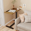 Overbed Bedside Desk Rolling Laptop Stand Tilting Table with Wheels Adjustable