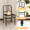 Rectangular Kitchen Table & 2 Chairs with Storage Rack-Gray