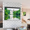 100 inch 4:3 Portable Electric Motorised Projector Screen with Remote Control UK