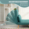 Click Clack Sofa Bed, 2 Seater Bed Settee for Living Room, Green