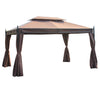 3x4M Garden Metal Gazebo Marquee Patio Party Tent Canopy Shelter w/ 2-tiers Roof