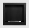 Hanging bio fireplace 400x400 black structural matt