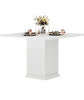 90CM Square Dining Table with 2 Placemats, Small Dinner Kitchen Table with Base