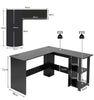 L-Shaped Corner Computer Desk PC Table Writing Desk Workstation Home Office
