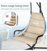 Swing Chair Outdoor Indoor Hanging Chair with Extra-wide and Cushioned Seat