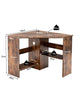 90° Corner Desk Computer Table Home Office Writing Desk Workstation w/ Shelves