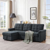 3 Seater Sofa Bed Corner Couch Sectional Settee Sleep Reversible Storage Chaise