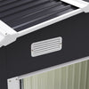 Outdoor GalvanisedSteel Garden Storage Shed for Bike Tool, Sliding Door,FreeBase