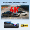4K Front Car Dash Cam with Night Vision, WDR, and Loop Recording,WiFi