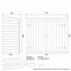 6x3 WOODEN GARDEN BIKE STORE OUTDOOR PENT BICYCLE SHED TOOL WALLSTORE STORAGE