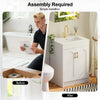 Freestanding Vanity Unit Basin Sink Bathroom Storage Cabinet Gloss White 600mm