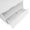 Coffee Table Cloud-Shaped Tea Table with Drawer and Open Storage Compartments