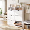 3 Drawer Shoe Rack Shoes Storage Cabinet Wooden Cupboard Organiser Holder Stand
