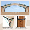 300x360cm Outdoor Metal Gazebo Retractable Pergola Arched Patio Pergola