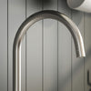 Nuie Traditional 1 Tap Hole Kitchen Sink Mixer Tap Lever Handles Curved Spout
