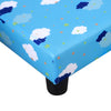 Cute Cloud Star Kids Children Armchair Mini Seat Wood w/ Footrest Padding