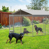 10x10x7FT Outdoor Dog Kennel Metal Dog Run Playpen with Waterproof Anti-UV Roof