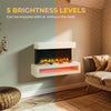 Wall Mounted Electric Fire with Log & Crystal Fuel Bed – Endeavour Fires Fenwick