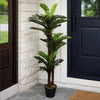 Large 150cm Fake Palm Tree, Realistic Artificial Floor Plant, Indoor Outdoor Dec