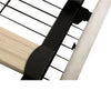 Upholstered Storage Double Bed Frame with Adjustable Headboard 135x190cm, Beige