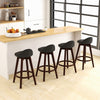 Set of 2 360° Swivel Padded Seat Bar Stools PVC Leather Counter Height Chair