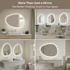 Illuminated Bathroom Mirror with LED Lights Wall Mounted Demister Touch Sensor
