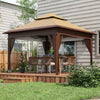 3x3(m) Easy Pop Up Gazebo with 1-Button Push and Mosquito Netting