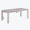 6 Seater Beige Aluminium Extendable Garden Dining Set with Rope Chairs FTR256