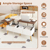 Modern Center Table w/Storage Compartments-Walnut Lift Top Coffee Table