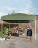 10X10FT Pop Up Canopy Beach Tent Sun Shade with 3 Adjustable Height Sandbags