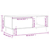Camerina Coffee Table White 90x50x36.5 Engineered Wood,Coffee Table for R1L0