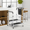 Step Stool w/ Handle for Seniors,Adjustable 8.5–16.5" Non-Slip Step Stool,440lbs