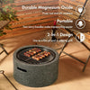 Fire Pit – 2 in 1 Firepit with BBQ Cooking Grill for Outdoor, Garden, Patio