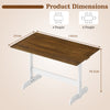 55 Inch Dining Table for 4-6 People Rectangular Kitchen Table