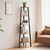 5 TIER LADDER SHELF WOOD FLOWER RACK CORNER STORAGE UNIT PLANT STAND DISPLAY UK