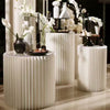 Folding Paper Round Plinth Cylinder Pedestal Wedding Cake Flower Display Stand
