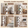 4-Tier Rotating Bookshelf Bookcase Display Floor Standing Corner Revolving Shelf