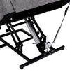 Electric Power Massage Lift Cinema Recliner Velvet Riser Heated Chair Sofa Grey