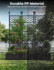 3PCS Raised Garden Bed w/ Trellis Planter Box for Climbing Plant Privacy Screen