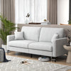 Home Sofa Modern Loveseat 2 Seater Couch Upholstered Sofa with Armrest & Pillows