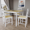 Solid Wooden Dining Table and 2 4 Chairs Set Home Kitchen Furniture